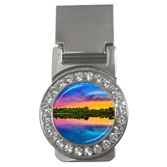 Sunset Color Evening Sky Evening Money Clips (cz)  by Sapixe