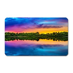 Sunset Color Evening Sky Evening Magnet (rectangular) by Sapixe