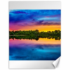 Sunset Color Evening Sky Evening Canvas 18  X 24  by Sapixe