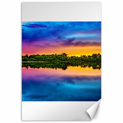 Sunset Color Evening Sky Evening Canvas 24  X 36  by Sapixe