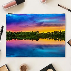 Sunset Color Evening Sky Evening Cosmetic Bag (xl) by Sapixe