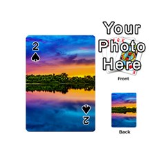 Sunset Color Evening Sky Evening Playing Cards 54 (mini) by Sapixe