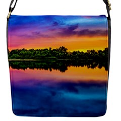 Sunset Color Evening Sky Evening Flap Closure Messenger Bag (s) by Sapixe