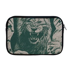 Angry Male Lion Pattern Graphics Kazakh Al Fabric Apple Macbook Pro 17  Zipper Case by Sapixe