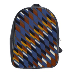 Colors Fabric Abstract Textile School Bag (large) by Sapixe