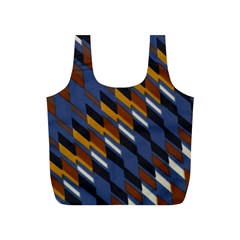 Colors Fabric Abstract Textile Full Print Recycle Bag (s) by Sapixe