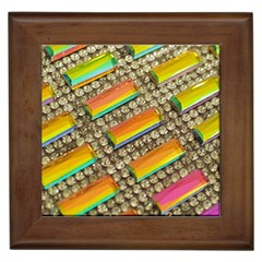 Colors Color Live Texture Macro Framed Tiles by Sapixe