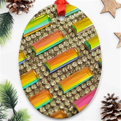 Colors Color Live Texture Macro Ornament (oval) by Sapixe