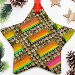 Colors Color Live Texture Macro Ornament (star) by Sapixe