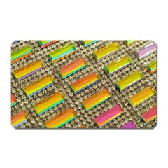 Colors Color Live Texture Macro Magnet (rectangular) by Sapixe