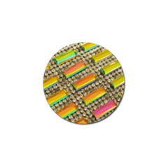 Colors Color Live Texture Macro Golf Ball Marker (4 Pack) by Sapixe