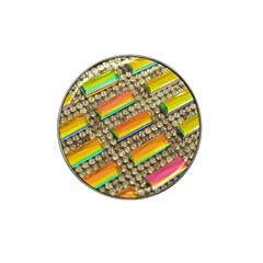 Colors Color Live Texture Macro Hat Clip Ball Marker (4 Pack) by Sapixe