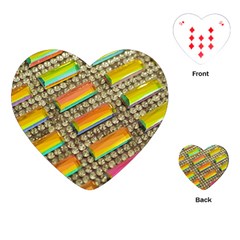 Colors Color Live Texture Macro Playing Cards (heart) by Sapixe