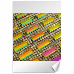 Colors Color Live Texture Macro Canvas 24  X 36  by Sapixe