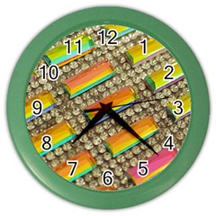 Colors Color Live Texture Macro Color Wall Clock by Sapixe