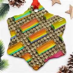 Colors Color Live Texture Macro Ornament (snowflake) by Sapixe