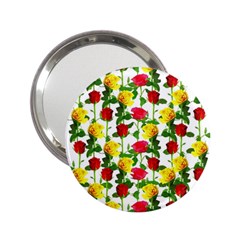 Rose Pattern Roses Background Image 2 25  Handbag Mirrors by Sapixe