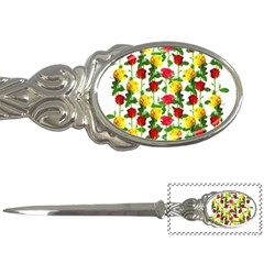 Rose Pattern Roses Background Image Letter Opener by Sapixe