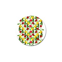 Rose Pattern Roses Background Image Golf Ball Marker (4 Pack) by Sapixe