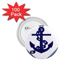 Anchor Chain Nautical Ocean Sea 1 75  Buttons (100 Pack)  by Sapixe