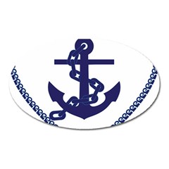 Anchor Chain Nautical Ocean Sea Oval Magnet by Sapixe