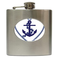 Anchor Chain Nautical Ocean Sea Hip Flask (6 Oz) by Sapixe