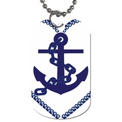 Anchor Chain Nautical Ocean Sea Dog Tag (two Sides) by Sapixe