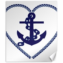 Anchor Chain Nautical Ocean Sea Canvas 8  X 10  by Sapixe