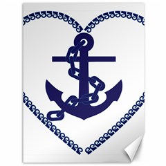 Anchor Chain Nautical Ocean Sea Canvas 36  X 48  by Sapixe