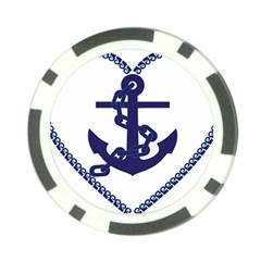 Anchor Chain Nautical Ocean Sea Poker Chip Card Guard by Sapixe