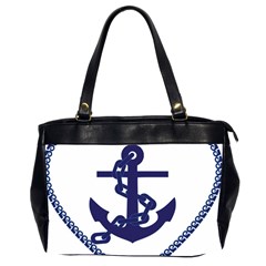 Anchor Chain Nautical Ocean Sea Oversize Office Handbag (2 Sides) by Sapixe