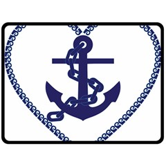 Anchor Chain Nautical Ocean Sea Fleece Blanket (large)  by Sapixe