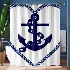 Anchor Chain Nautical Ocean Sea Shower Curtain 60  X 72  (medium)  by Sapixe