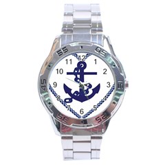 Anchor Chain Nautical Ocean Sea Stainless Steel Analogue Watch by Sapixe