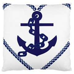 Anchor Chain Nautical Ocean Sea Large Cushion Case (two Sides) by Sapixe