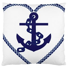 Anchor Chain Nautical Ocean Sea Standard Flano Cushion Case (one Side) by Sapixe