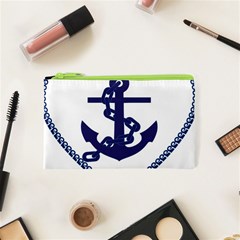 Anchor Chain Nautical Ocean Sea Cosmetic Bag (xs) by Sapixe