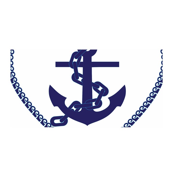 Anchor Chain Nautical Ocean Sea Satin Wrap