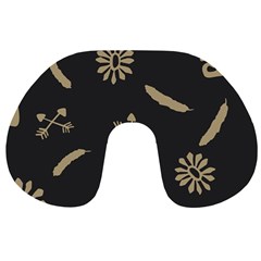 Pattern Seamless American Culture Travel Neck Pillows by Sapixe