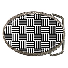 Basket Black Lines Stripes White Belt Buckles by Sapixe