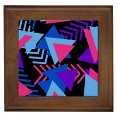 Memphis Pattern Geometric Abstract Framed Tiles by Sapixe