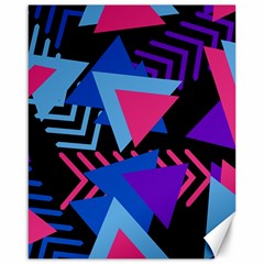 Memphis Pattern Geometric Abstract Canvas 16  X 20  by Sapixe