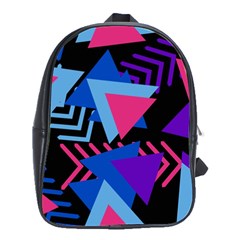 Memphis Pattern Geometric Abstract School Bag (large) by Sapixe