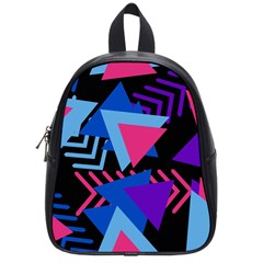 Memphis Pattern Geometric Abstract School Bag (small) by Sapixe