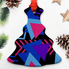 Memphis Pattern Geometric Abstract Ornament (christmas Tree)  by Sapixe