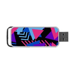 Memphis Pattern Geometric Abstract Portable Usb Flash (two Sides) by Sapixe