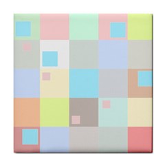 Pastel Diamonds Background Tile Coasters by Sapixe