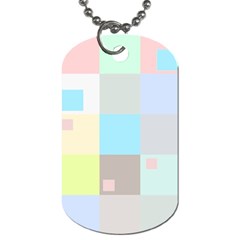 Pastel Diamonds Background Dog Tag (one Side) by Sapixe