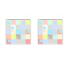 Pastel Diamonds Background Cufflinks (square) by Sapixe