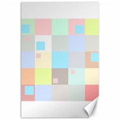 Pastel Diamonds Background Canvas 24  X 36  by Sapixe